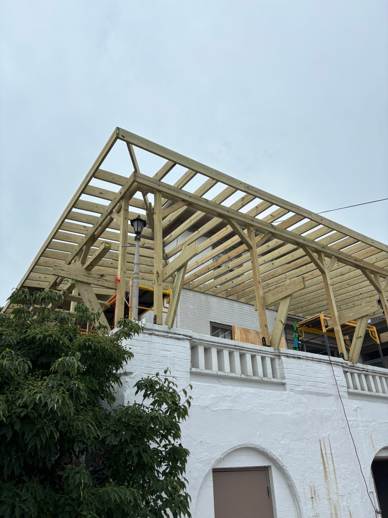 Deck construction project for multifamily building