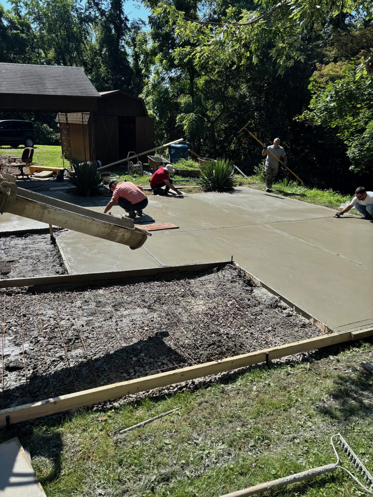 Concrete driveway project